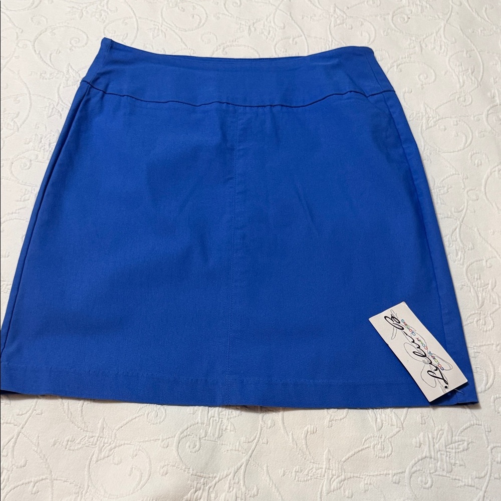 Lulu-B Cobalt Blue A-Line Mini Skirt